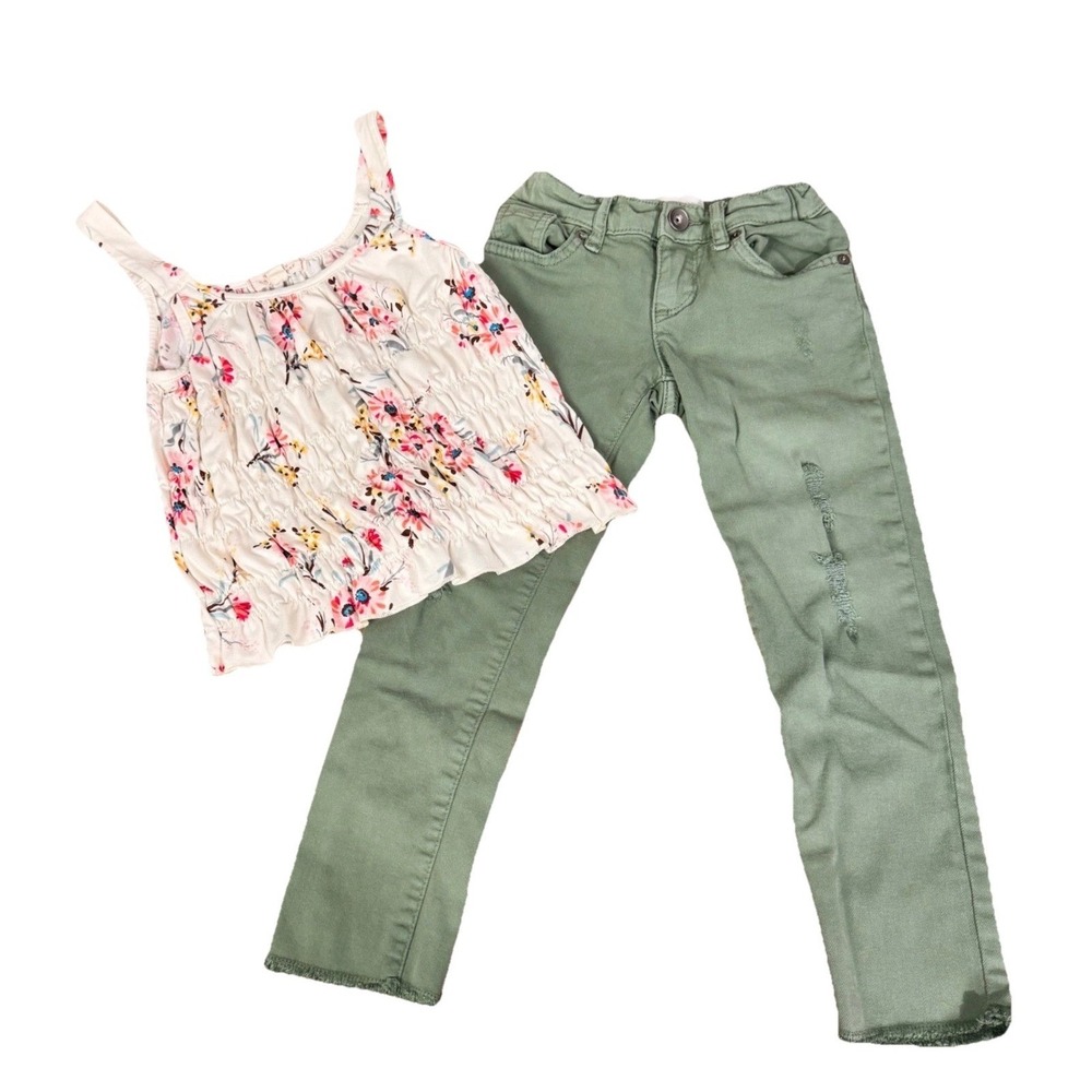 Walking on Sunshine Childrens Place Girls Size 5/S Tank & Skinny Jeans Bundle
